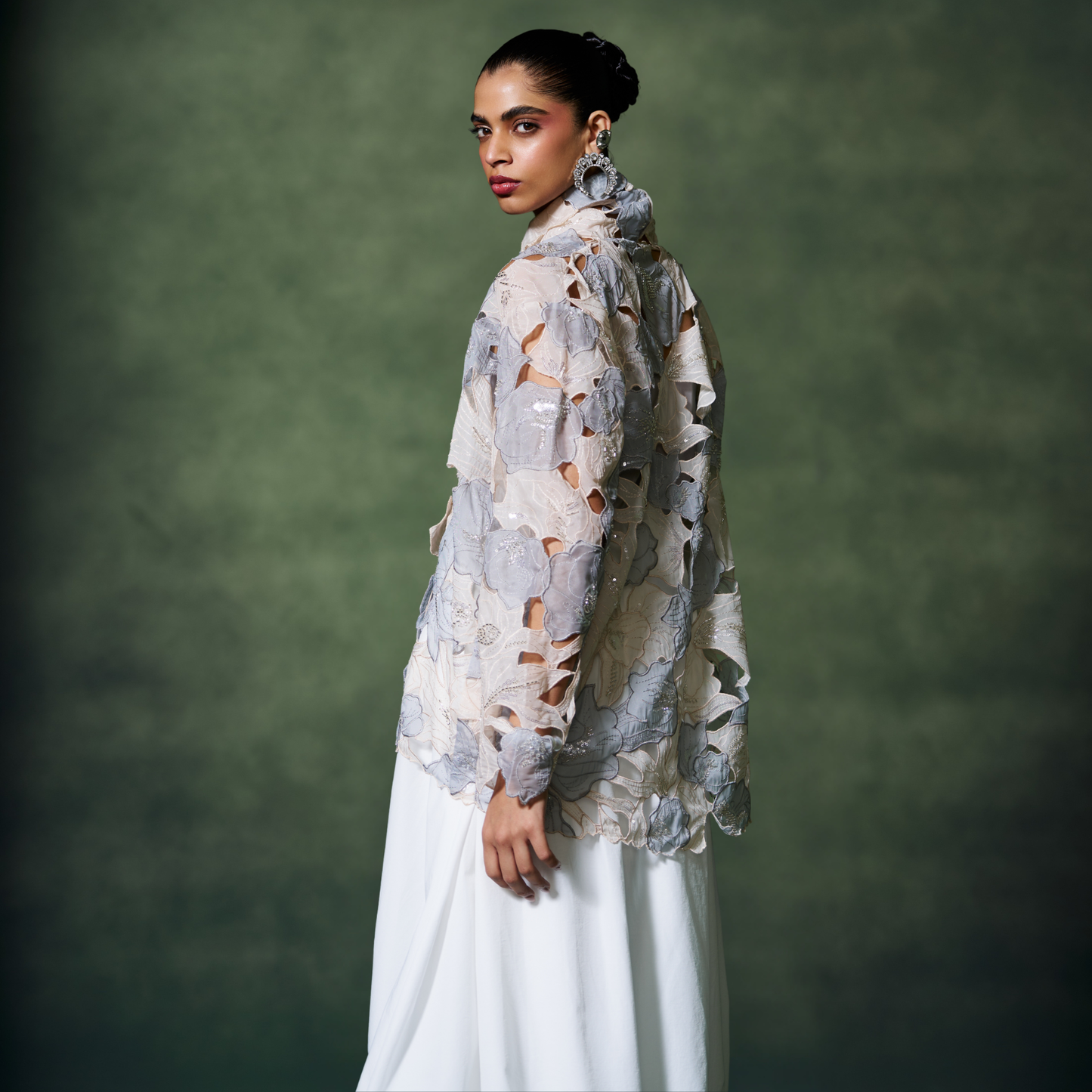 Floral Cutwork Jacket