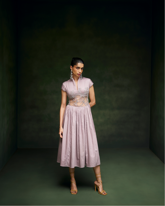 Lavender Chantilly Dress