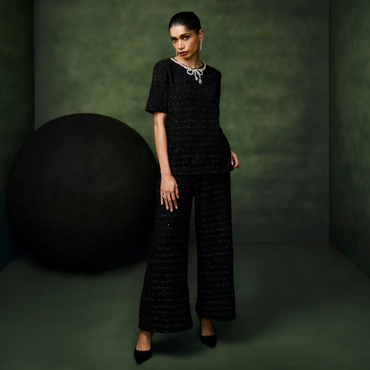 Knit Bow Co-ord Set