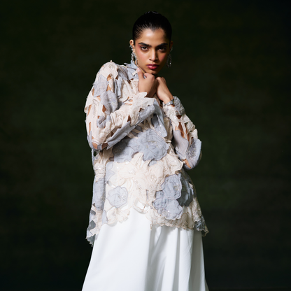 Floral Cutwork Jacket
