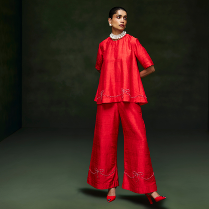 Red Bow Co-ord Set