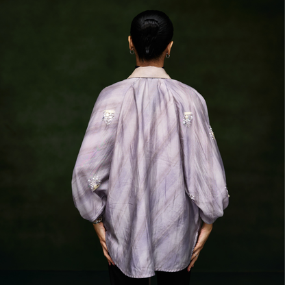 Dual Tone Tie-up Shirt