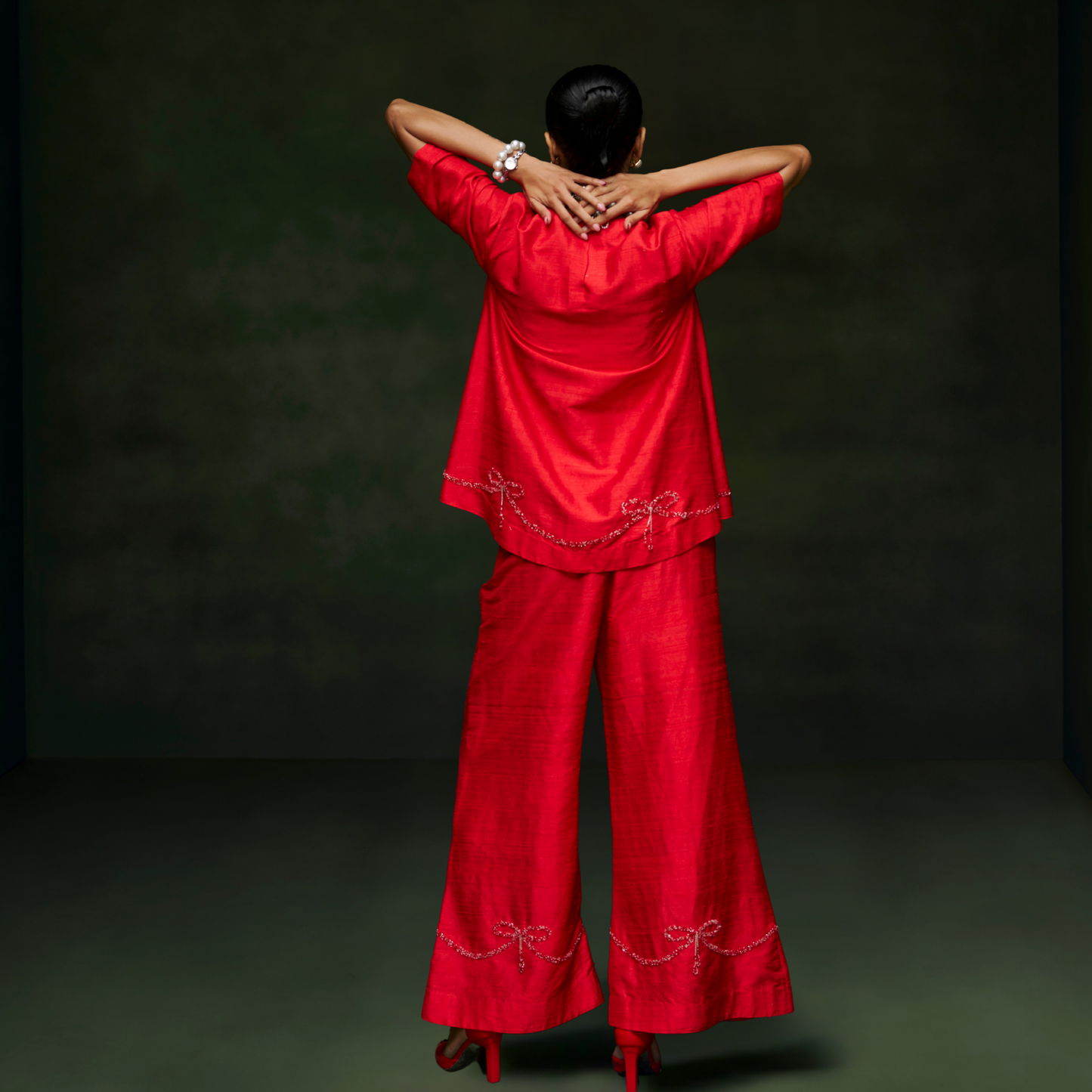 Red Bow Co-ord Set