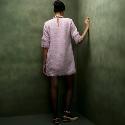 Lavender Tweed Dress