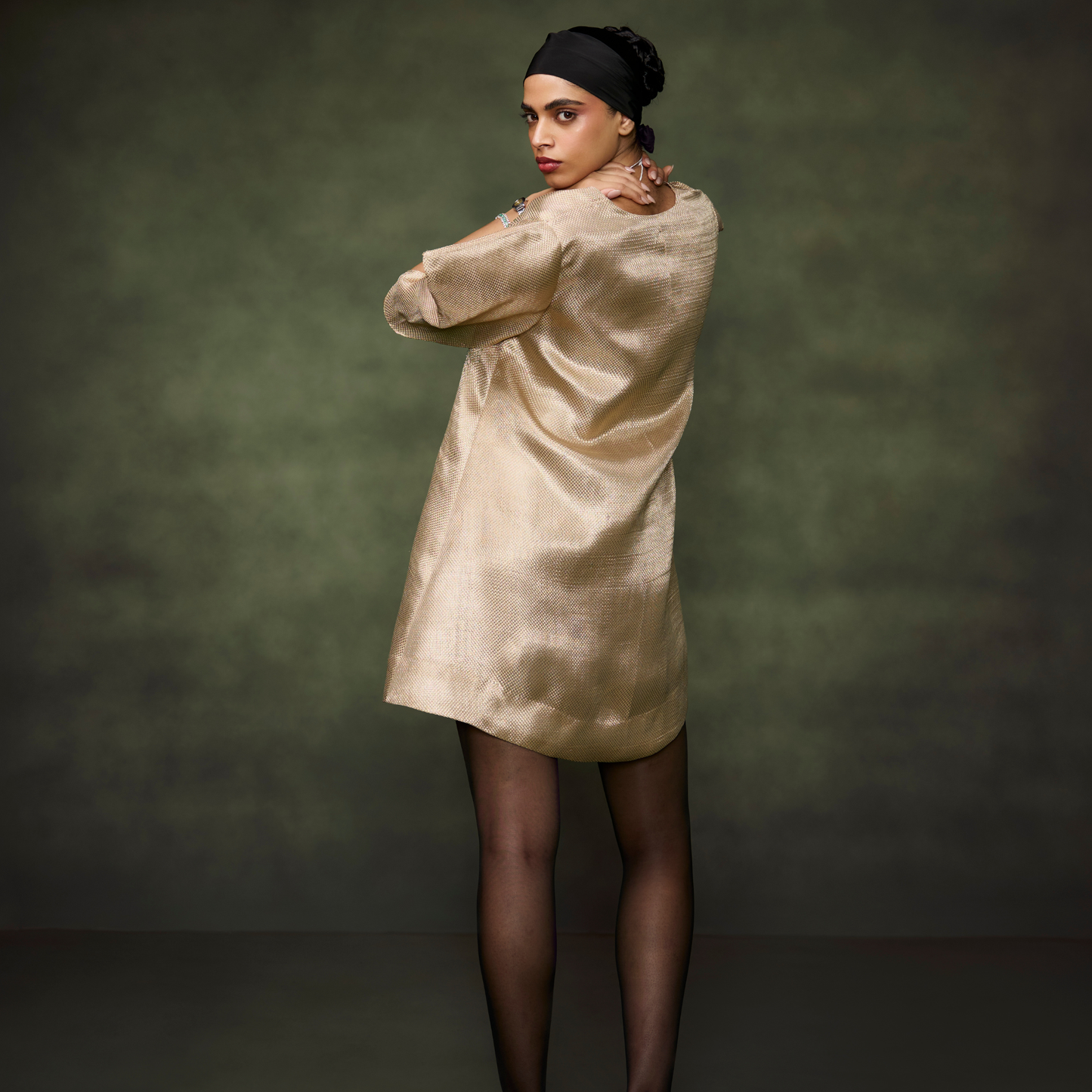 Tissue Embellished Dress