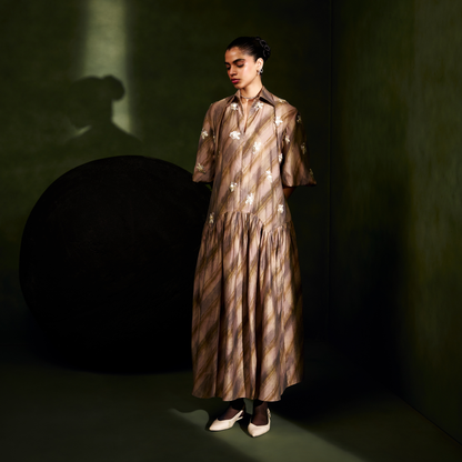 Marble Tier Embellished Dress