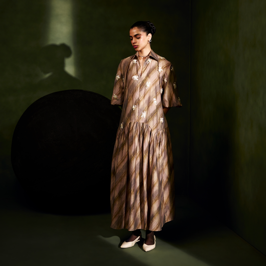 Marble Tier Embellished Dress