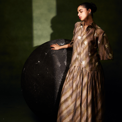 Marble Tier Embellished Dress