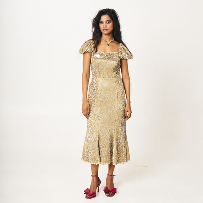 Gold Sequin Dress