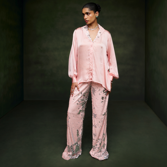 Pink Sequin Co-Ord Set