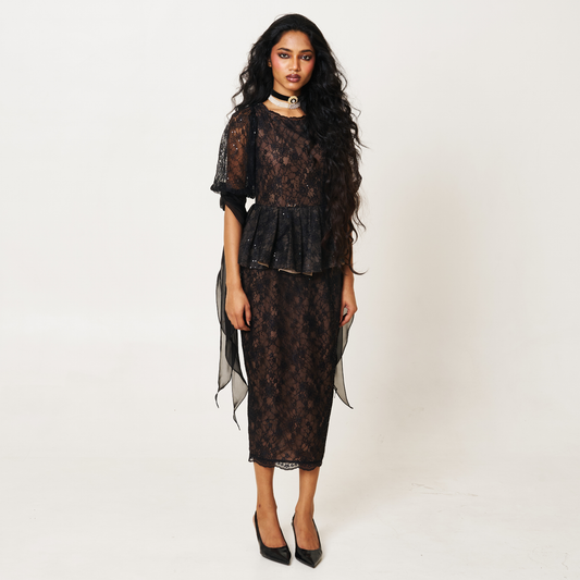 Black Chantilly Dress