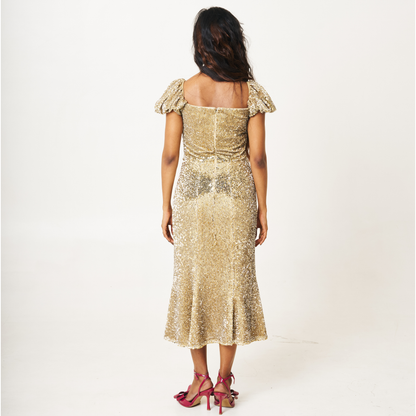 Gold Sequin Dress