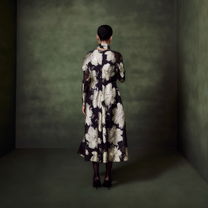 Jacquard Floral Dress