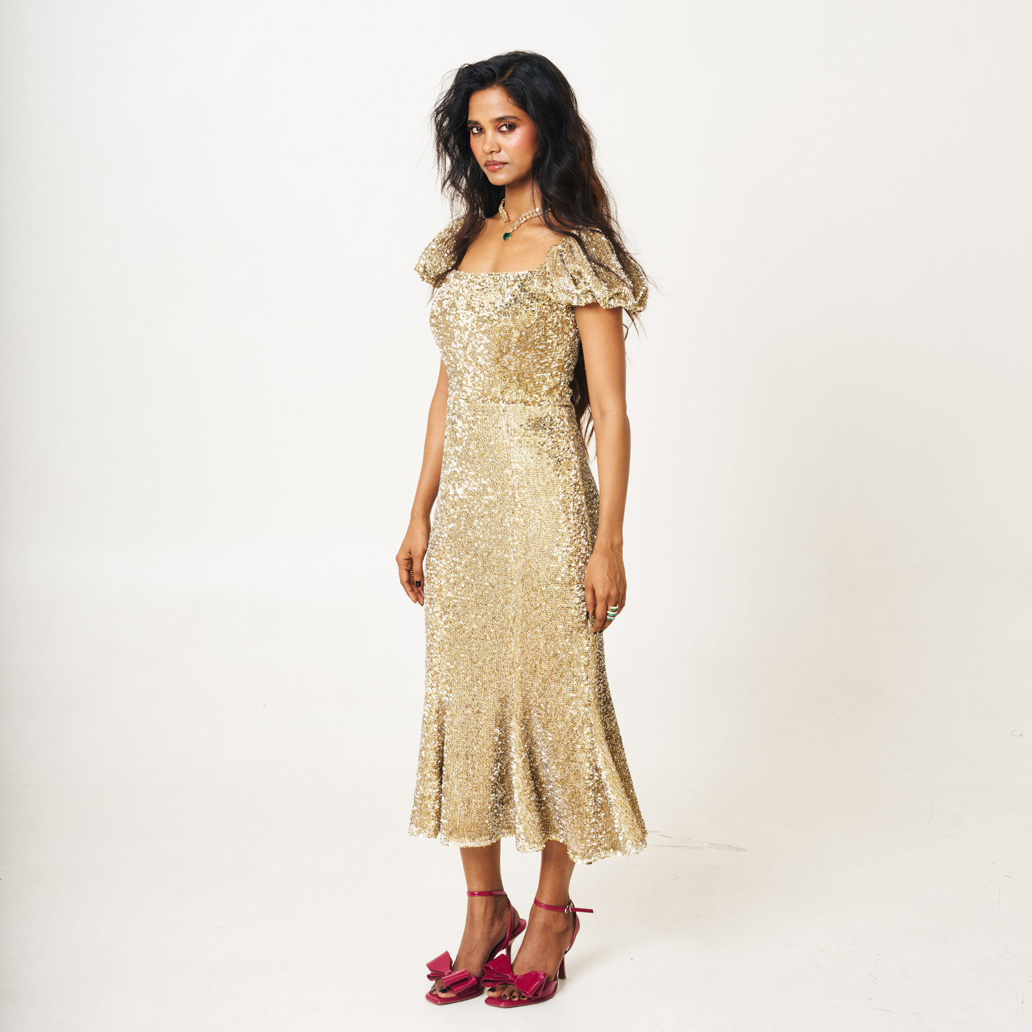 Gold Sequin Dress